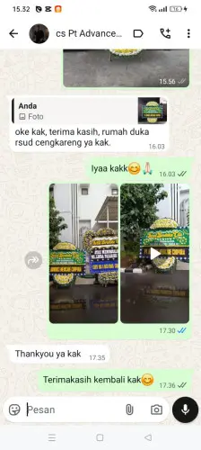 Testimonial Papan Bunga Pernikahan rancatungku