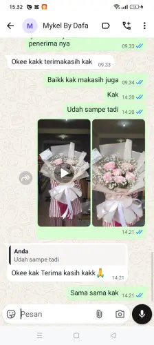 Testimonial Buket Bunga rancatungku
