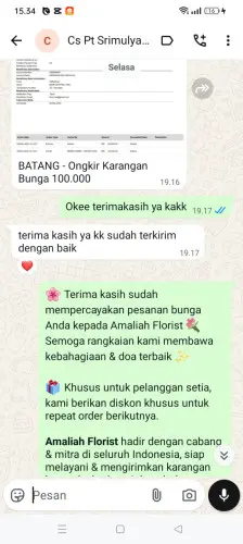 Testimonial Papan Bunga rancatungku