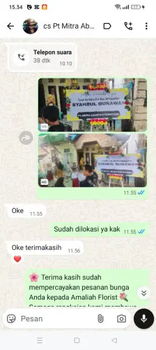 Testimonial Papan Bunga rancatungku