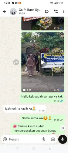 Testimonial Papan Bunga rancatungku
